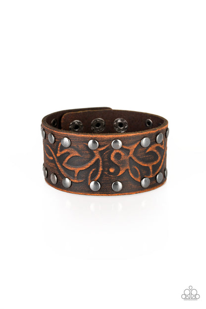 Nature Guide - Brown Leather Unisex Bracelet