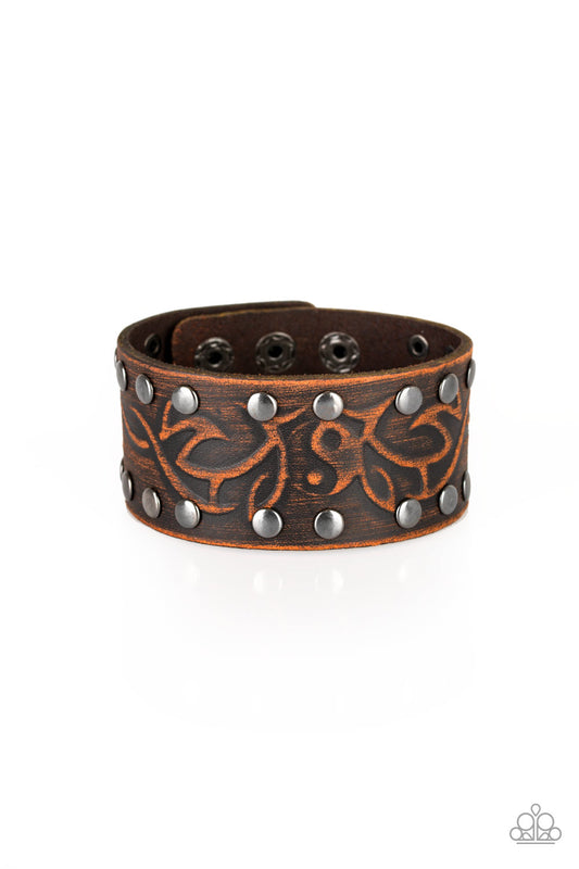 Nature Guide - Brown Leather Unisex Bracelet