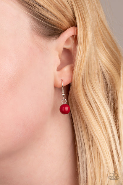 Endless Effervescence - Red Bid Style Red Necklace