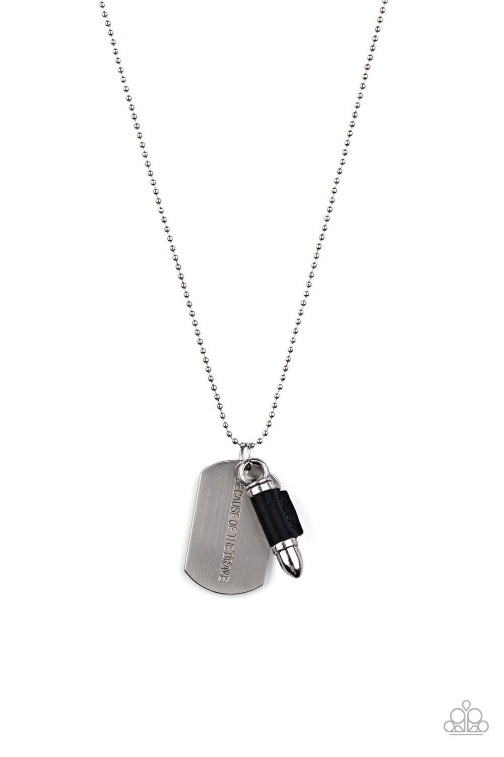 Proud Patriot - Black Dog Tags Men's Nekclace