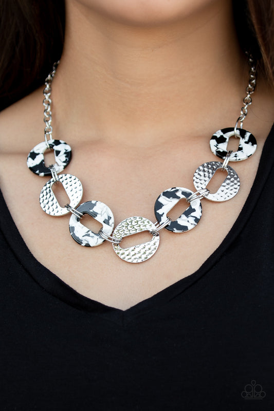 Retro Retrograde Necklace With Matching Retro Recharge Bracelet - Jewelry Set
