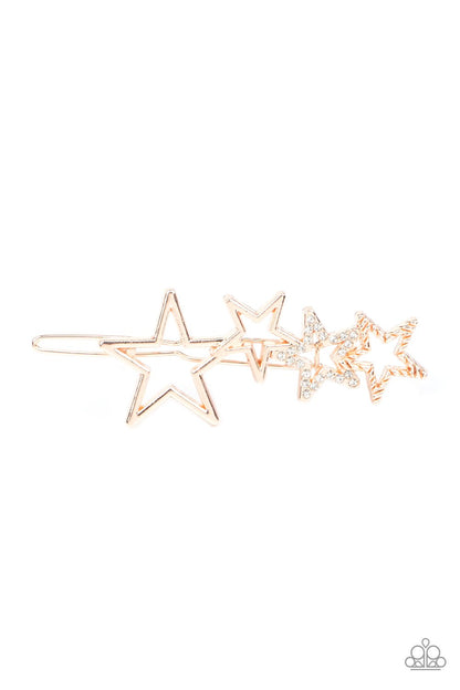 From STAR To Finish Gold Hair Barrette