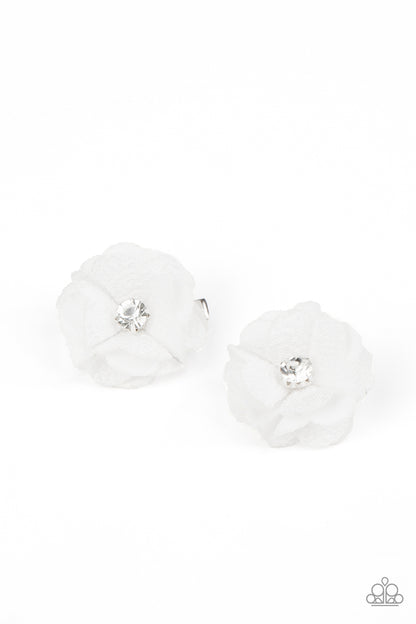 Watch Me Bloom White Flower Hair Clip