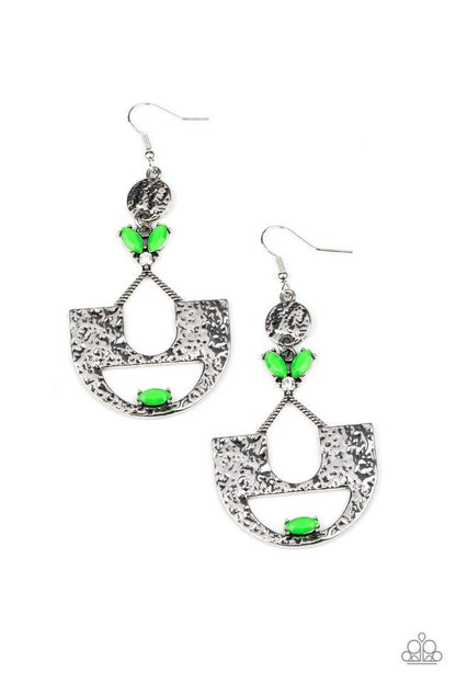 Modern Day Mecca Green Earring