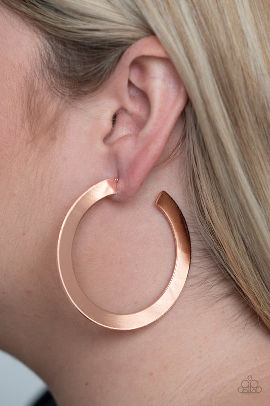 Copper Hoop Earring