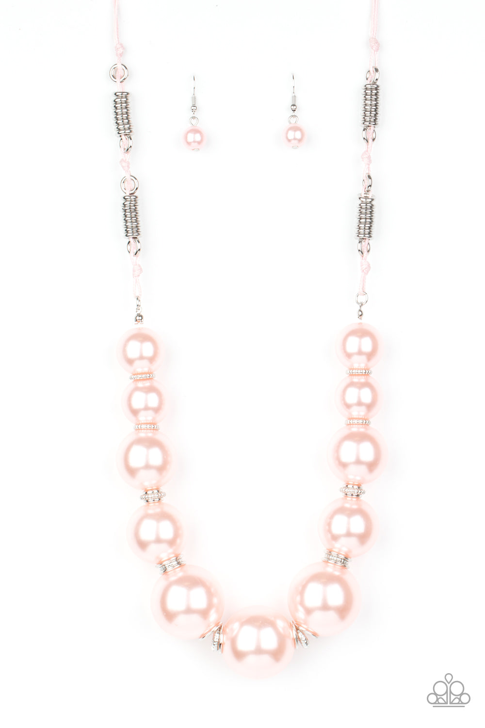 Pearly Prosperity Pink Oversized Pearl Bead Necklace