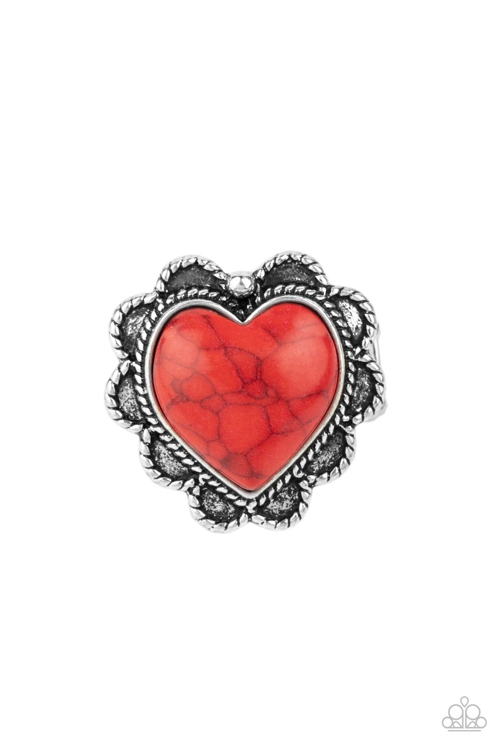 Desert Desire Red Heart Ring
