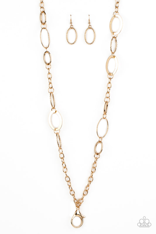 Casually Connected - Gold Lanyard