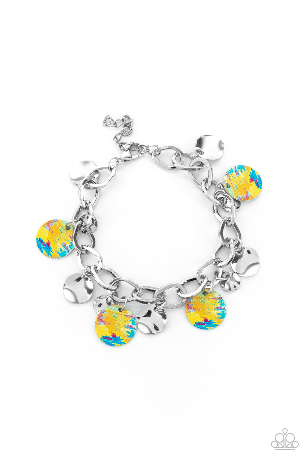 Tie Dye Drama Necklace With Matching Teasingly Tie Dye Bracelet - Jewelry Set