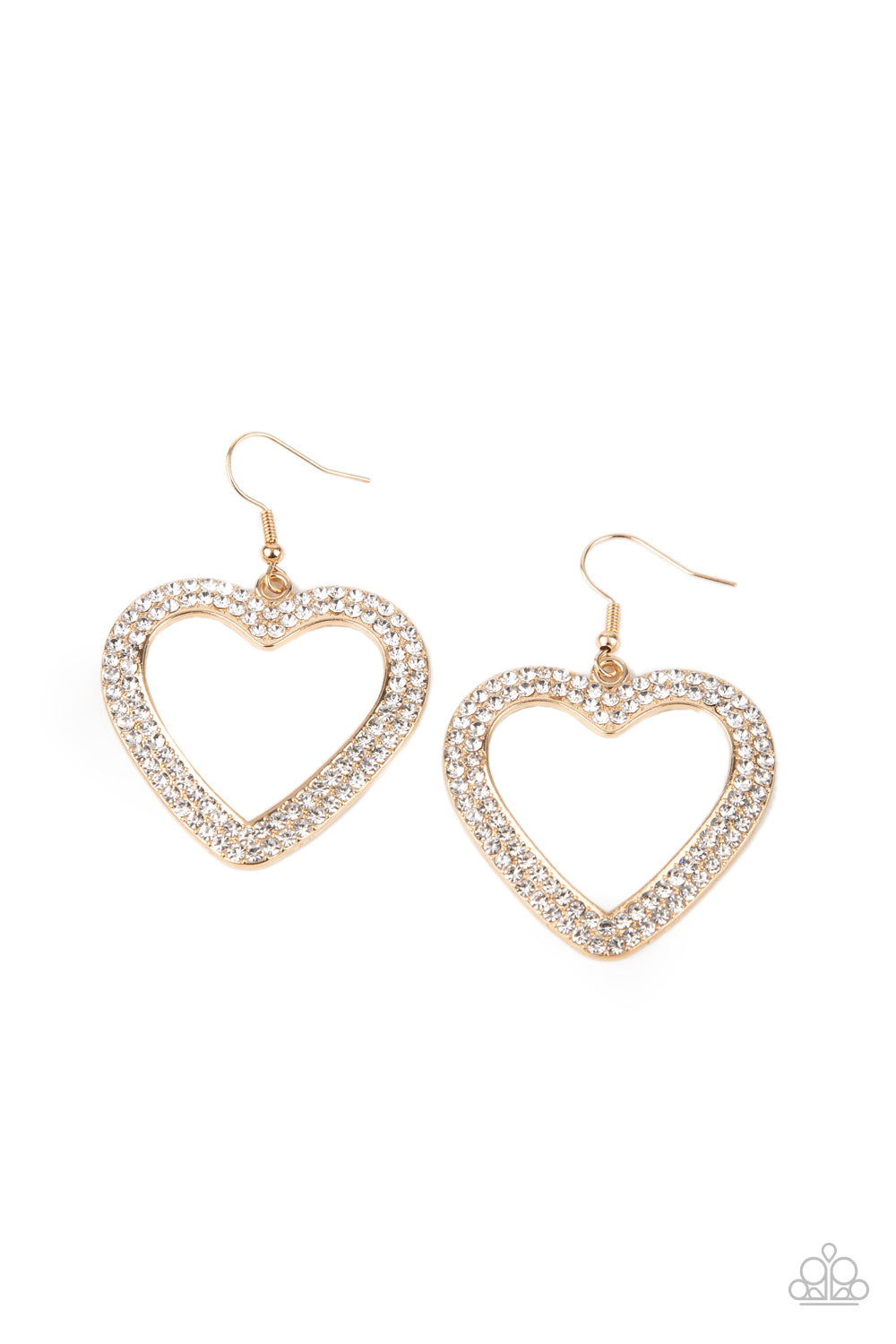 GLISTEN To Your Heart ~ Golden Heart Earrings