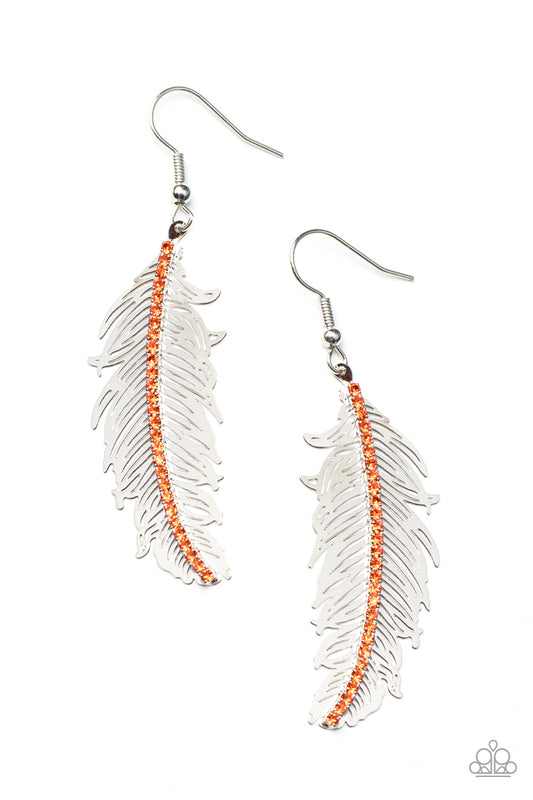 Fearless Flock - Orange Earrings