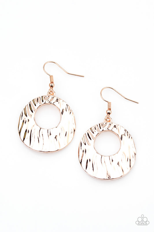 Warped Perception Rose Gold Earring