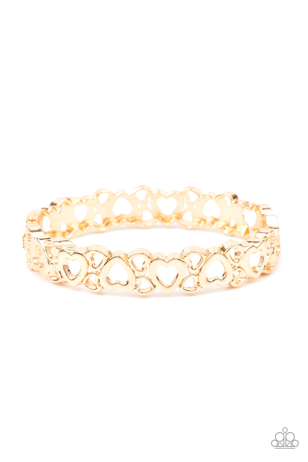 You HEART The Lady! - Gold Heart Silhouette Bracelet