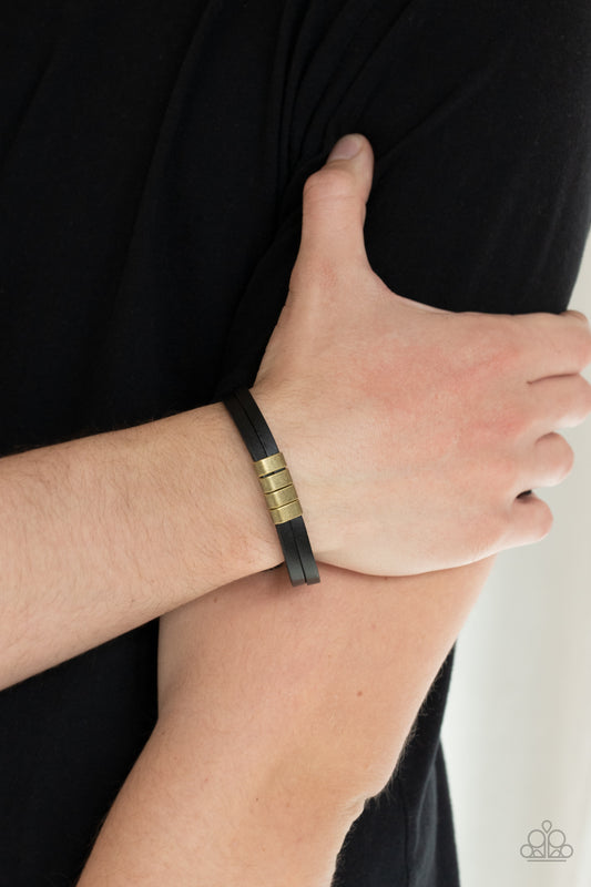 Best ROAM-mate Ever - Black Leather Men's Bracelet
