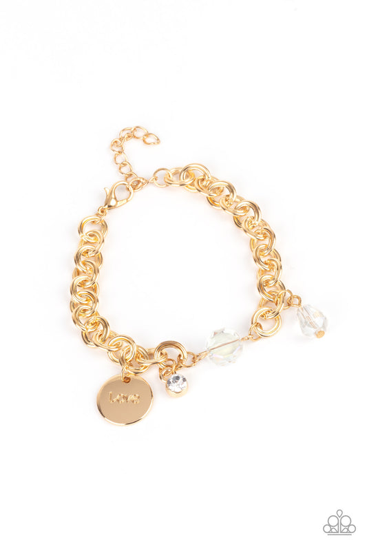 Lovable Luster - Gold Charm Bracelet