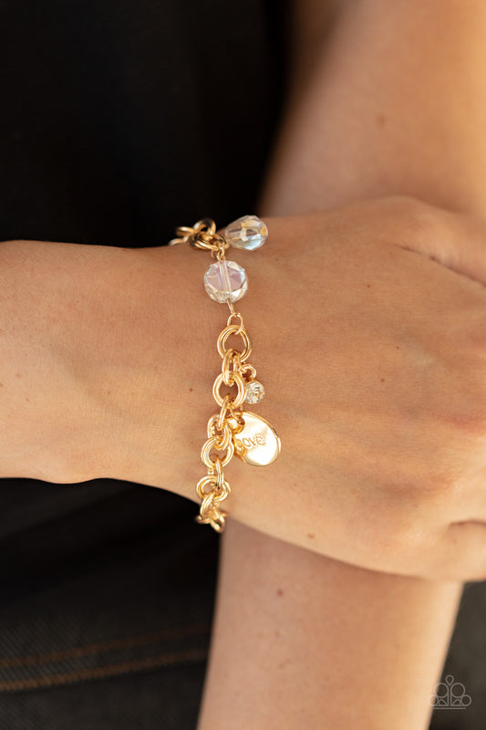 Lovable Luster - Gold Charm Bracelet