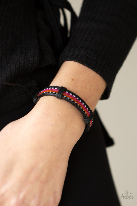 Forging a Trail - Orange Unisex Braclet
