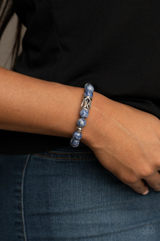 Soothes The Soul - Blue Lapis Lazuli Beaded Bracelet