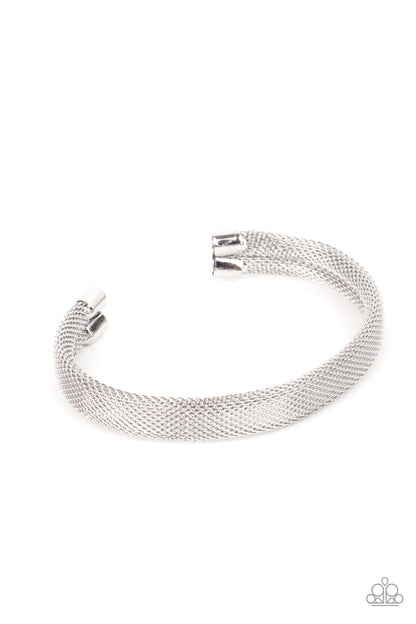 Ready, Willing, and CABLE - Silver Men's Bracelet
