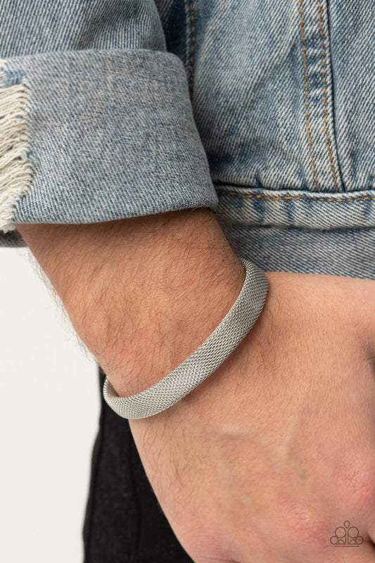 Ready, Willing, and CABLE - Silver Men's Bracelet