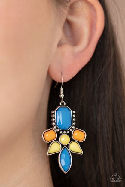 Vacay Vixen - Multi Colored Faceted Earrings