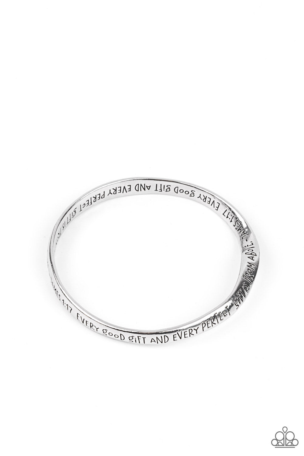 Perfect Present - Silver Inspirational Bangle