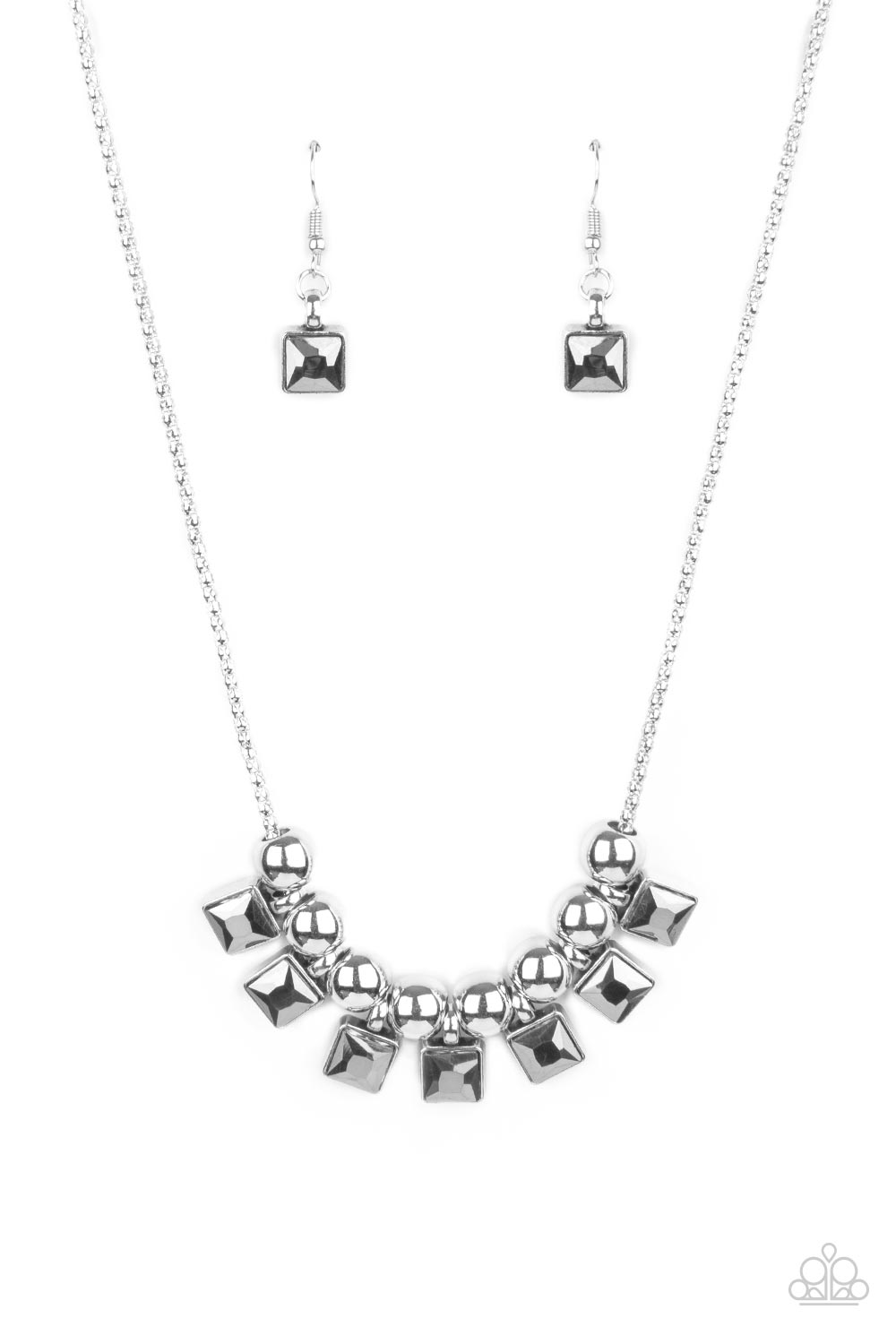 Graciously Audacious - Smoky Silver Popcorn Chain Necklace