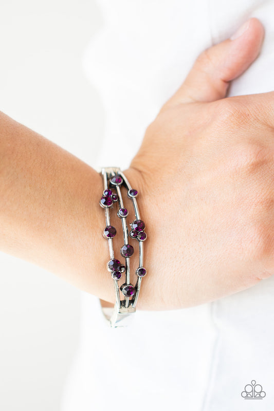 Cosmic Candescence - Purple Hinge Bracelet