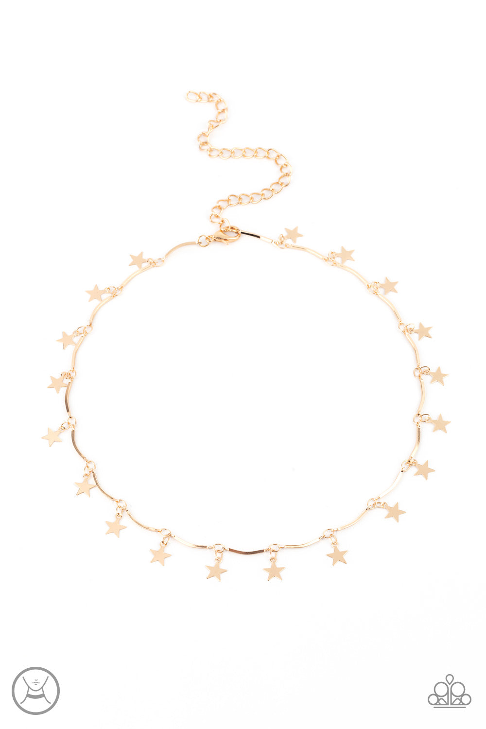 Little Miss Americana with matching bracelet Party in the USA - Gold Paparazzi Set