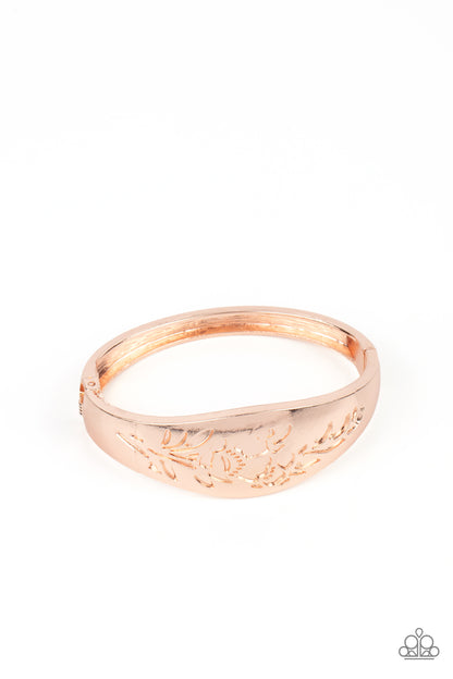 Fond of Florals - Rose Gold Hinge Bracelet