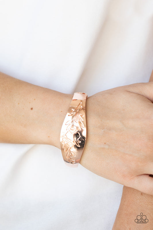Fond of Florals - Rose Gold Hinge Bracelet