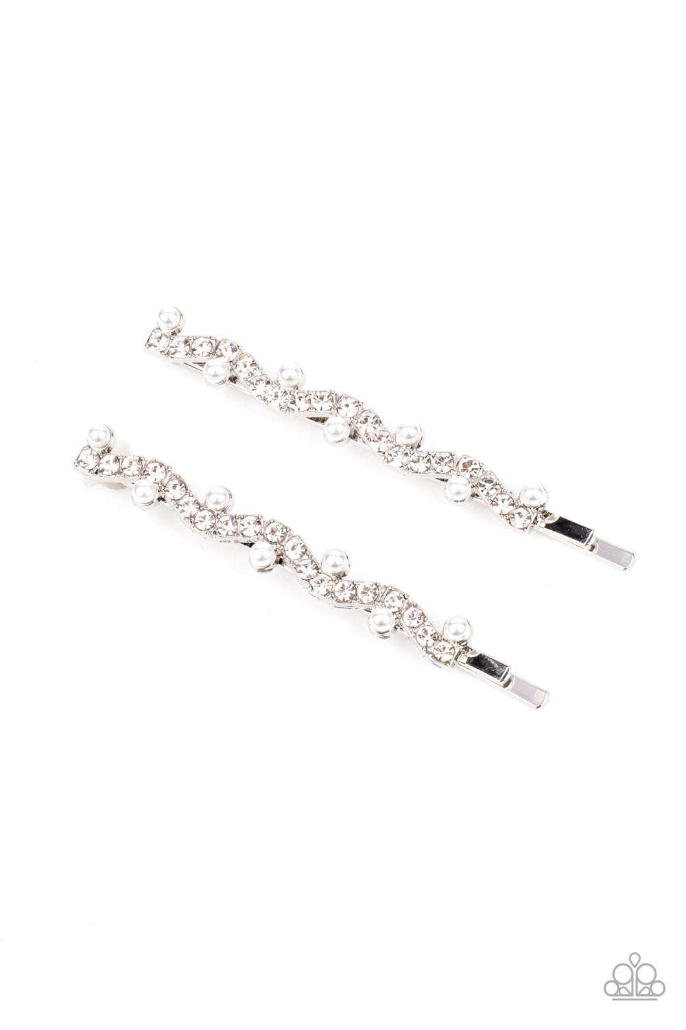Ballroom Banquet - White Bobby Pin