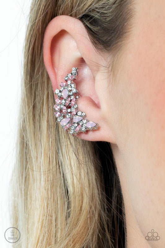 Prismatically Panoramic - Pink Opalescent Ear-Crawlers