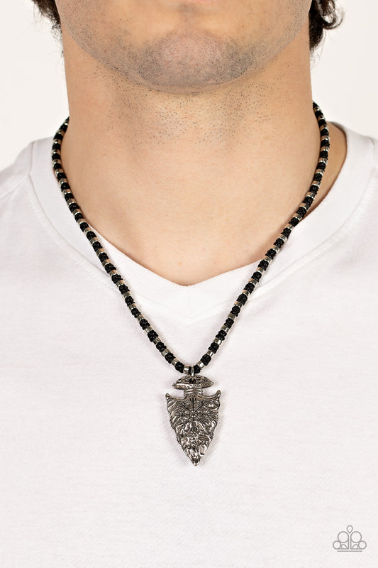 Get Your ARROWHEAD in the Game - Black Men's Necklace
