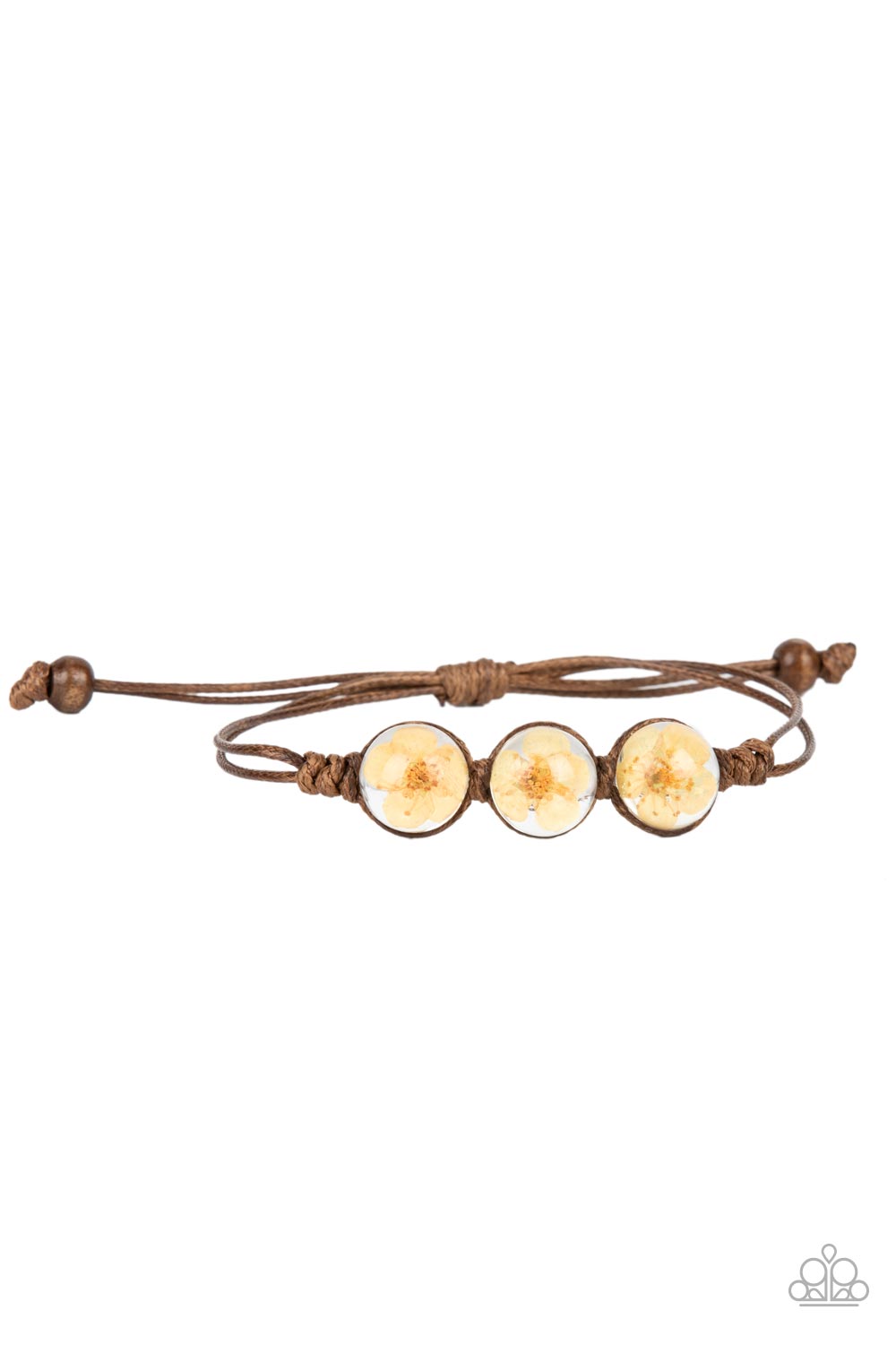 Prairie Persuasion - Orange Flower Boho Bracelet