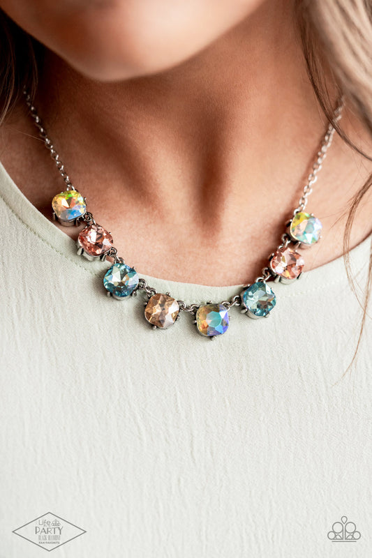 Dreamy Decorum - Pastel Rhinestone Necklace