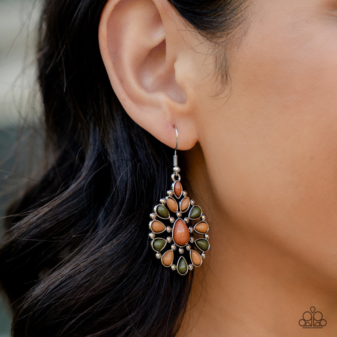 Lively Luncheon - Autumn Earth Tone Earrings