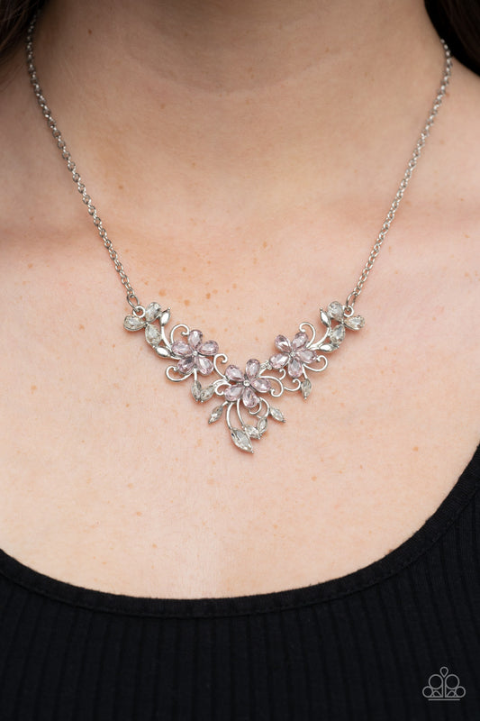 Floral Fashion Show - Floral Rhinestone Necklace