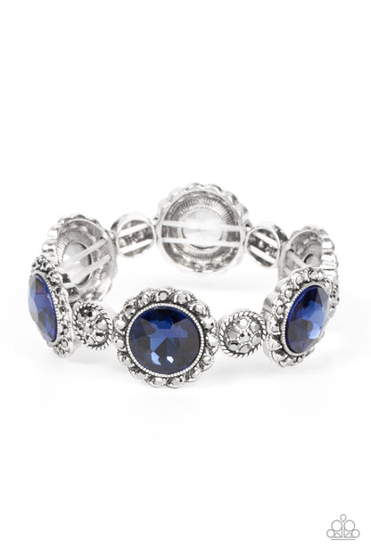 Palace Property - Rhinestone Stretch Bracelet (offered in your choice of blue or purple)