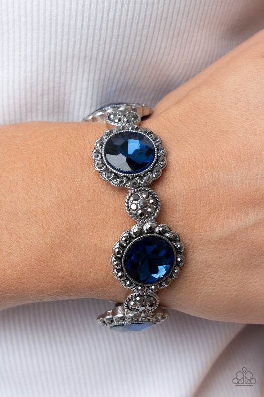 Palace Property - Rhinestone Stretch Bracelet (offered in your choice of blue or purple)