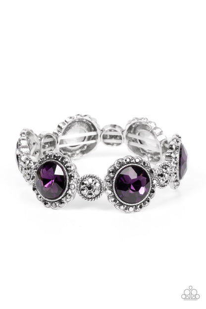 Palace Property - Rhinestone Stretch Bracelet (offered in your choice of blue or purple)