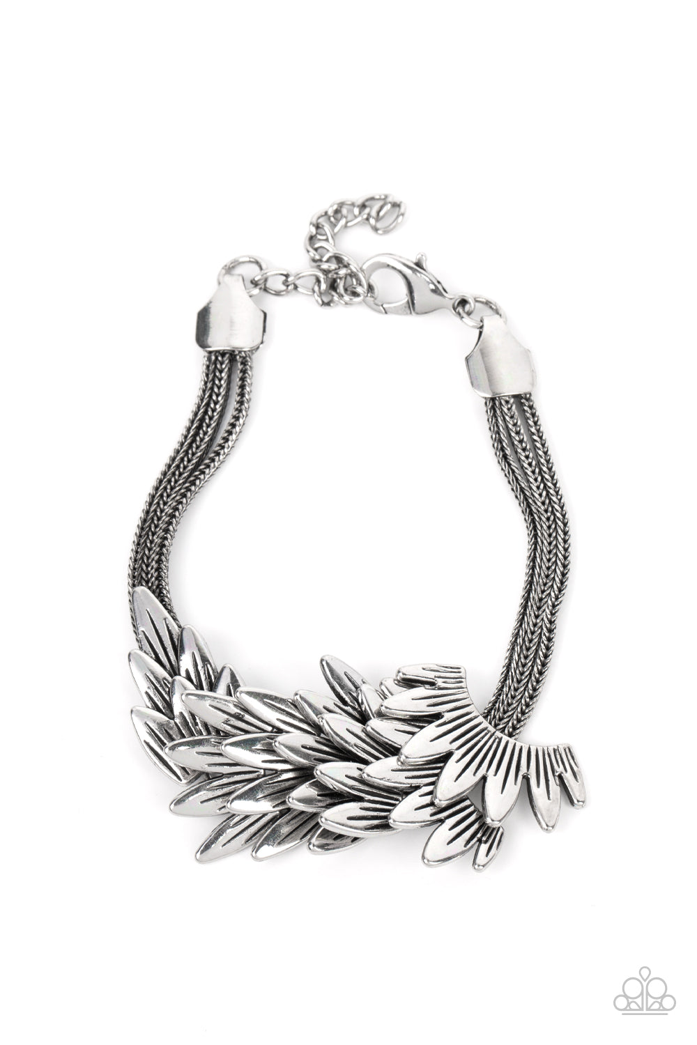 BOA and Arrow - Silver Feathery Chain Bracelet