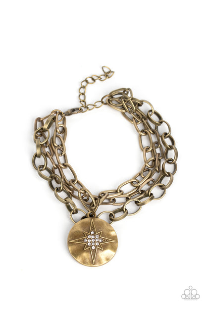 True North Twinkle - Brass Bracelet
