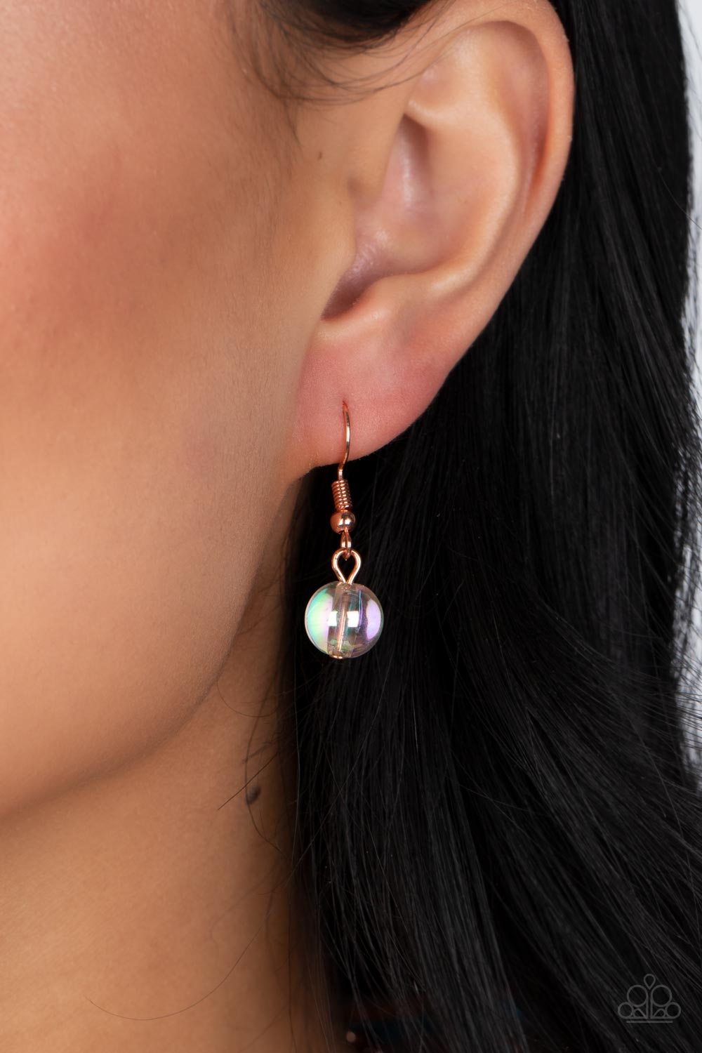Prismatic Magic - Copper & Irisdescent Necklace & Bracelet Set