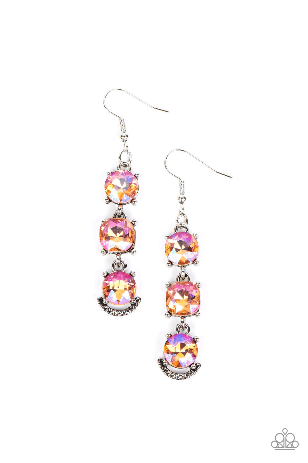 Determined to Dazzle - Orange Earrings
