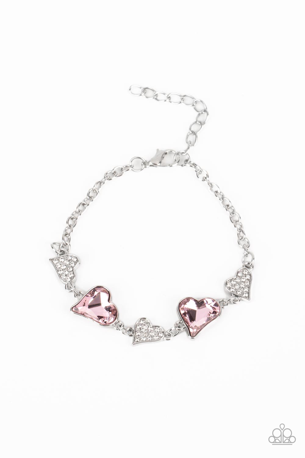 Cluelessly Crushing - Red or Pink Heart Bracelet