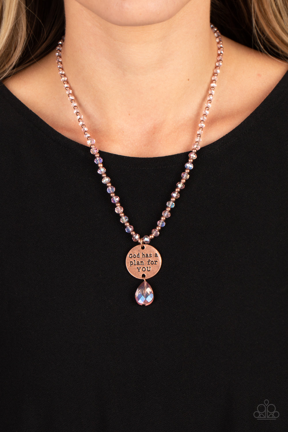 Priceless Plan - Copper Inspirational Necklace