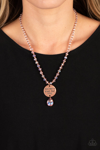 Priceless Plan - Copper Inspirational Necklace
