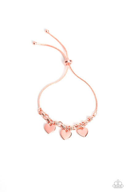 Romance Tale - Copper Lariot Style Bracelet