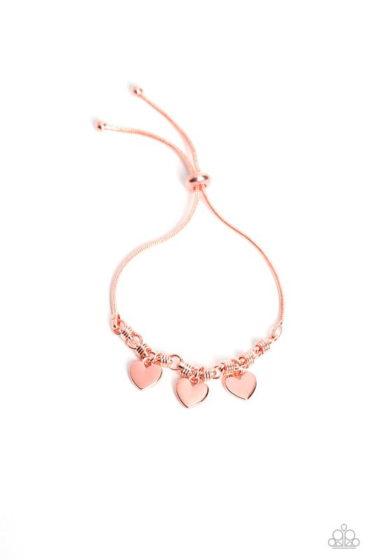 Romance Tale - Copper Lariot Style Bracelet